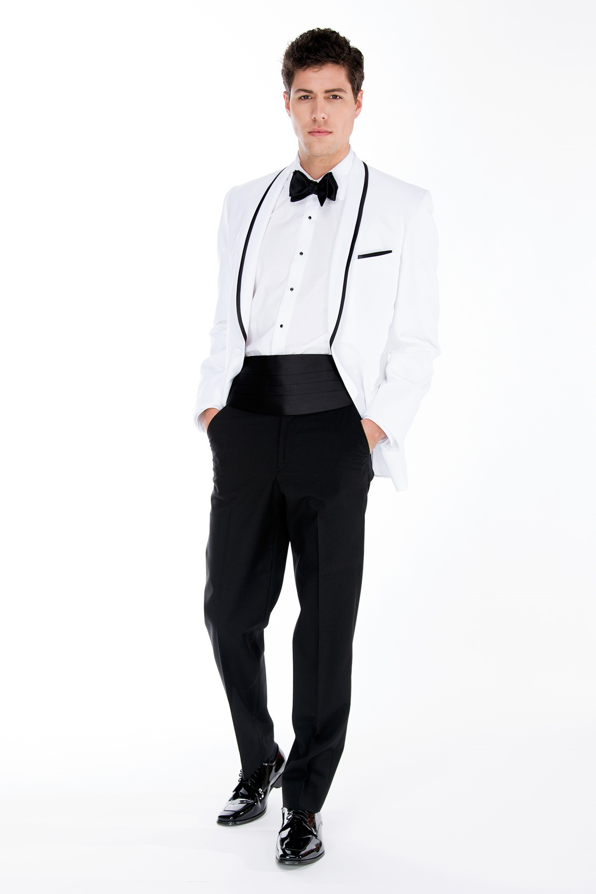 White and Black Waverly | Tuxedo Corner